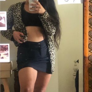 CHEETAH PRINT Zip Up in Medium